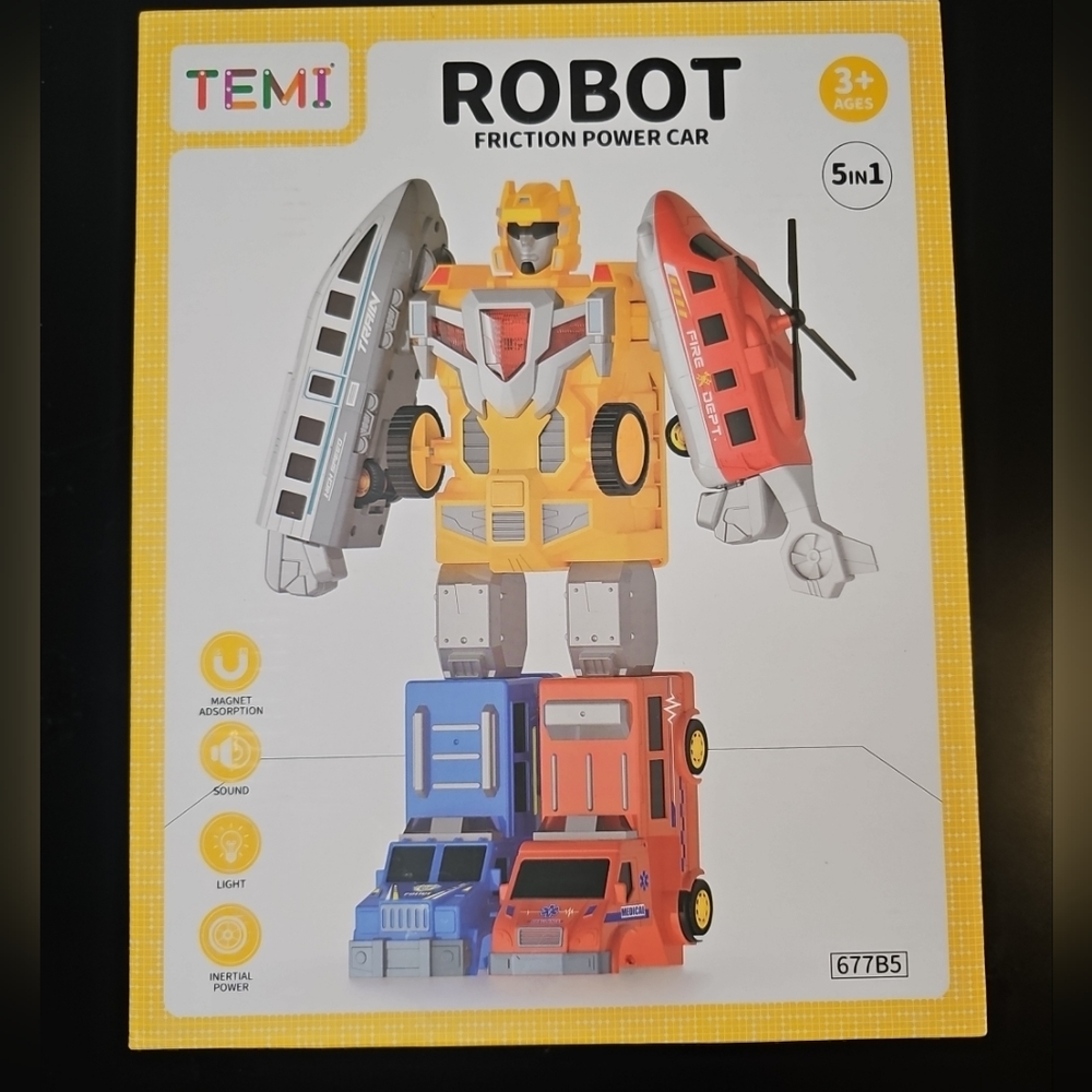 Temi Robot Friction Power Car NEW